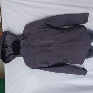 Free Country Women’s Gray All Weather Jacket, Rain Jacket, removable hood